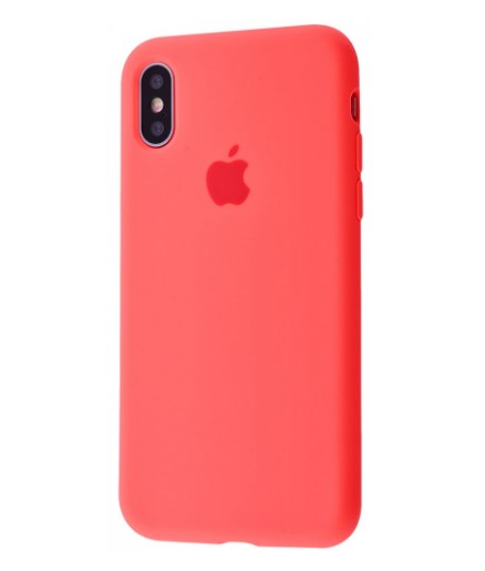 Чехол Silicone Case Full Cover iPhone X/Xs Barbie pink